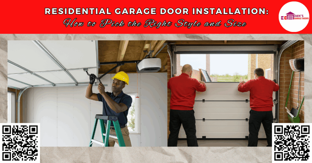 Residential Garage Door Installation: How To Pick The Right Style And Size 4 professional residential garage door installation