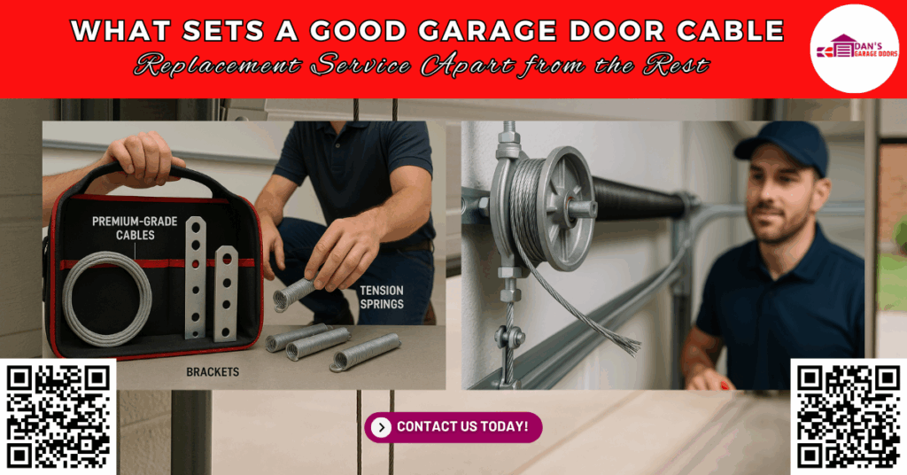 What Sets A Good Garage Door Cable Replacement Service Apart From The Rest 10 What Sets a Good Garage Door Cable Replacement Service Apart from the Rest - Dan's Garage Doors