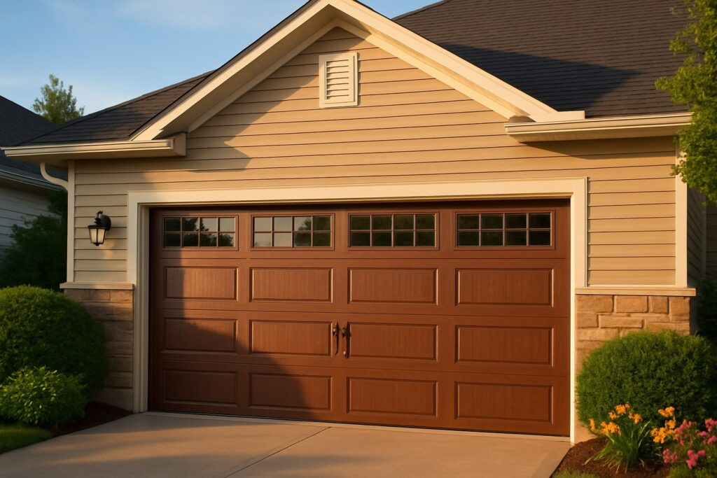 Garage Door Maintenance In Allentown, Pa: Keep Your System In Perfect Condition 4 Well-maintained modern garage door shown after professional garage door maintenance enhancing home curb appeal.